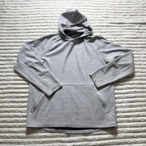 Lululemon women’s Gray Pullover Hoodie Pocket Hooded Size Large
